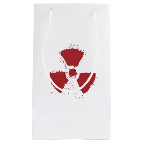Splatter Radioactive Warning Symbol Small Gift Bag