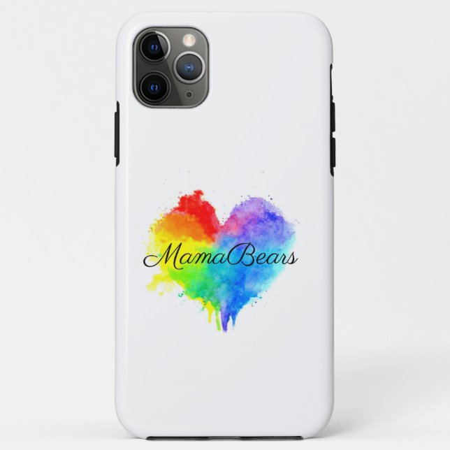Splatter Rainbow Heart Phone Case (Back)