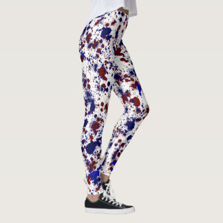 Splatter - Red and Blue Leggings