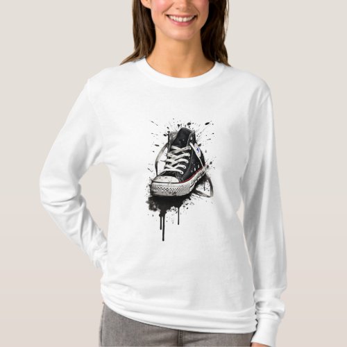 Splatter Sneakers Urban Canvas Collection T_Shirt