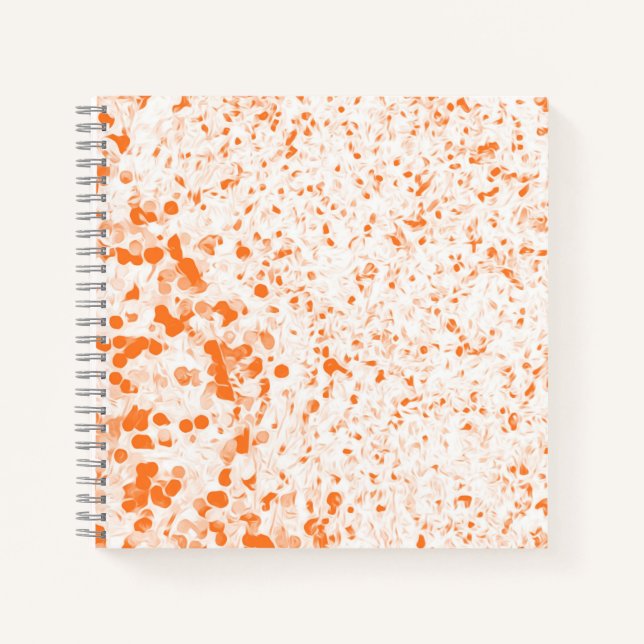 Splatter Texture - Orange Notebook (Front)
