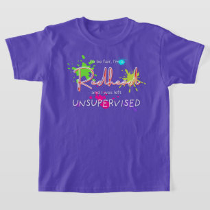 Splatter unsupervised redhead T-Shirt