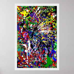 Splatter Up Paint Splatter Poster