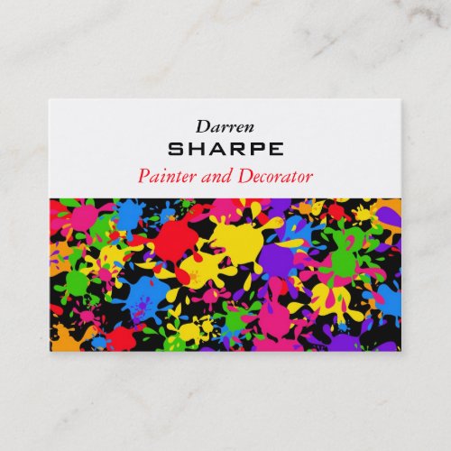 Splatter Wallpaper Business Card Template