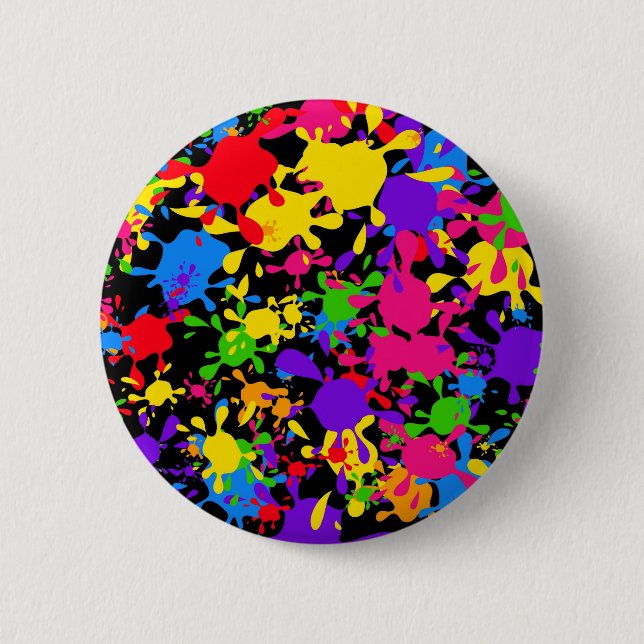 Splatter Wallpaper Button (Front)