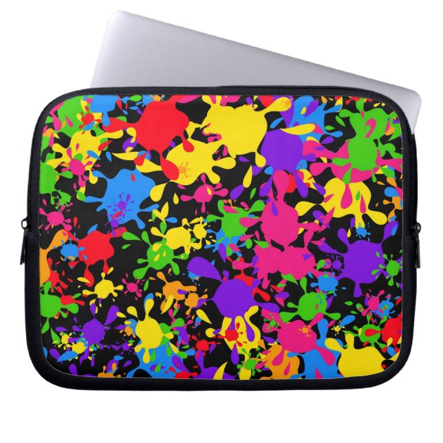 Splatter Wallpaper Laptop Sleeve (Front)