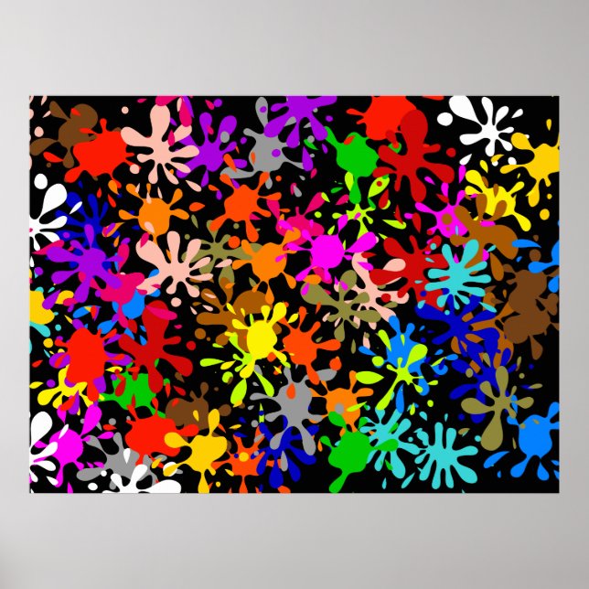Splatter Wallpaper Poster (Front)