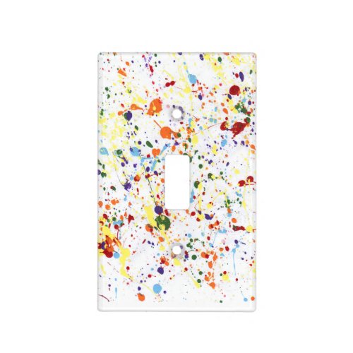 Splattered Paint Single Light Switch Cover