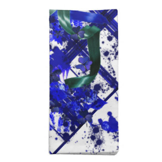 Splattered Plaid Cloth Napkin
