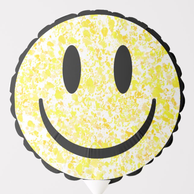 Splattered Smile Face Balloon (Front)