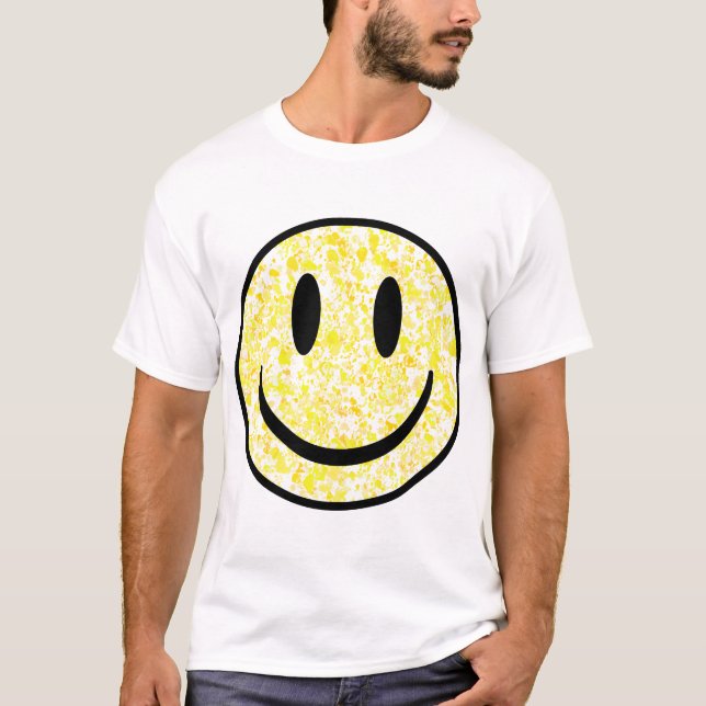 Splattered Smile Face T-Shirt (Front)