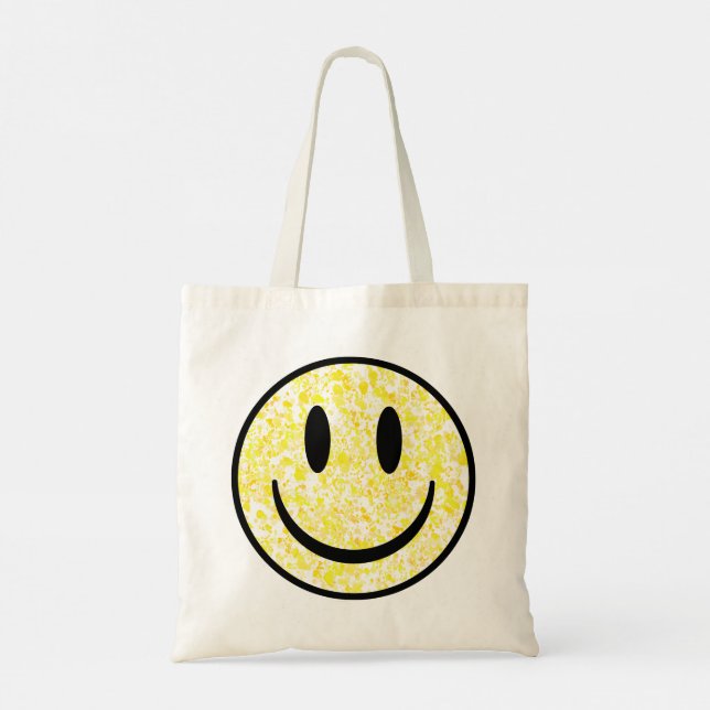 Splattered Smile Face Tote Bag (Back)