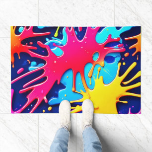 Splatterfest: A Colorful Chaos Doormat