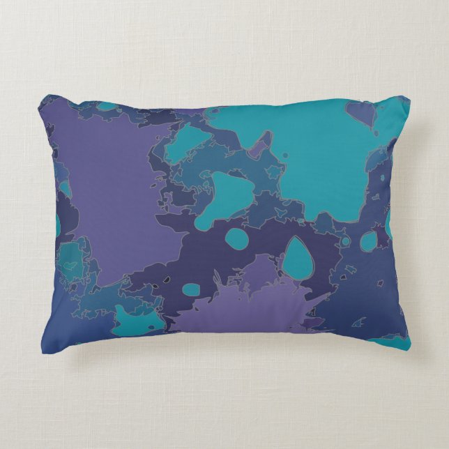 Splatters and drops accent pillow (Front)