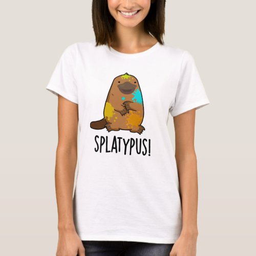 Splatypus Funny Animal Platypus Pun T_Shirt