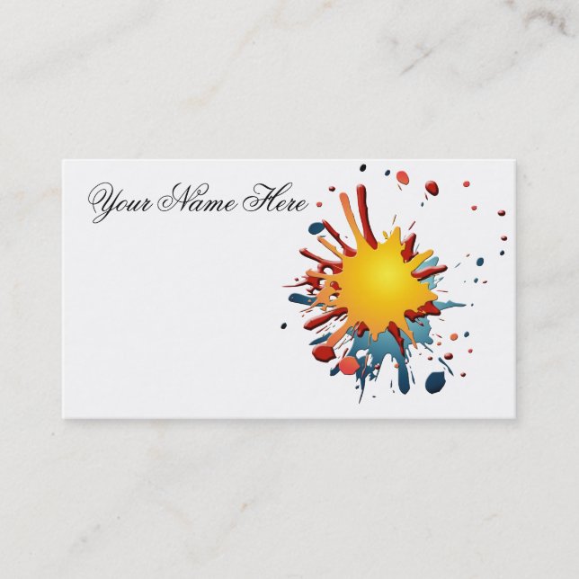 SPLATZ BUSINESS CARD (Front)