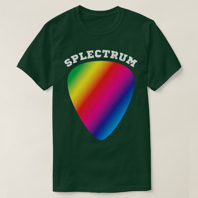 Splectrum rainbow colored plectrum spectrum T-Shirt (Design Front)