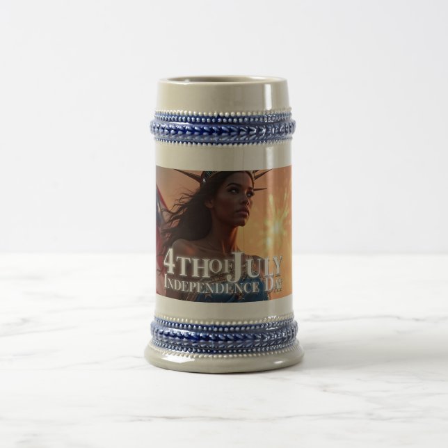 Splendid 4th of July Design - Fireworks & Freedom Beer Stein (Center)