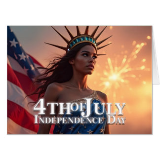 Splendid 4th of July Design - Fireworks & Freedom Card