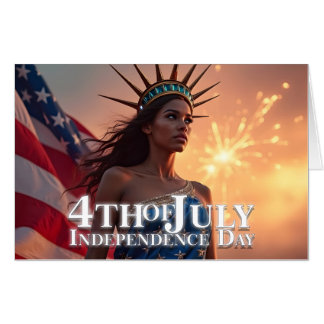 Splendid 4th of July Design - Fireworks & Freedom Card