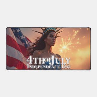 Splendid 4th of July Design - Fireworks & Freedom Desk Mat