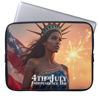 Splendid 4th of July Design - Fireworks & Freedom Laptop Sleeve
