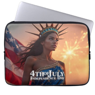 Splendid 4th of July Design - Fireworks & Freedom Laptop Sleeve