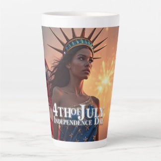Splendid 4th of July Design - Fireworks & Freedom Latte Mug
