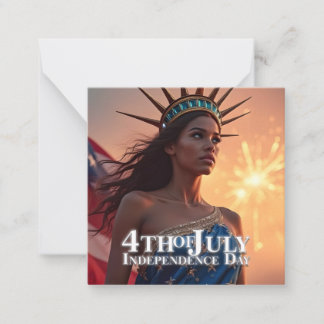 Splendid 4th of July Design - Fireworks & Freedom Note Card