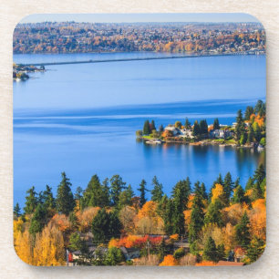 Splendid colors of fall at Bellevue Beverage Coaster