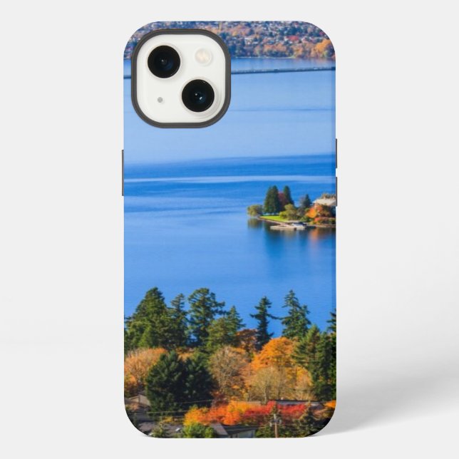 Splendid colors of fall at Bellevue Iphone Case (Back)