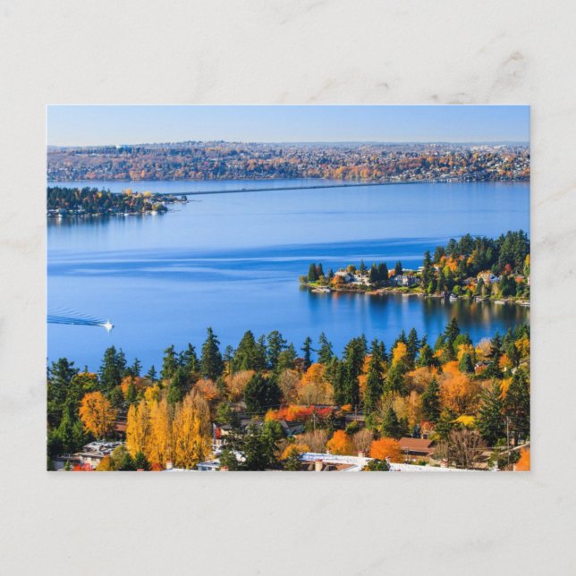 Splendid colors of fall at Bellevue Postcard (Front)
