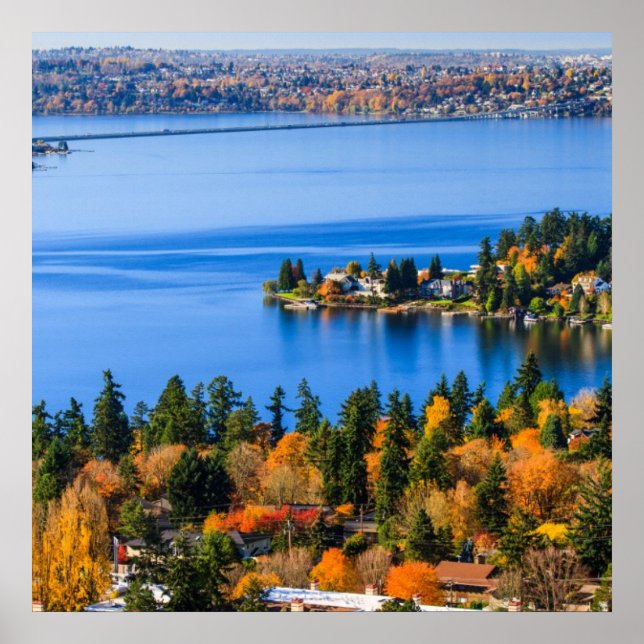 Splendid colors of fall at Bellevue Poster (Front)