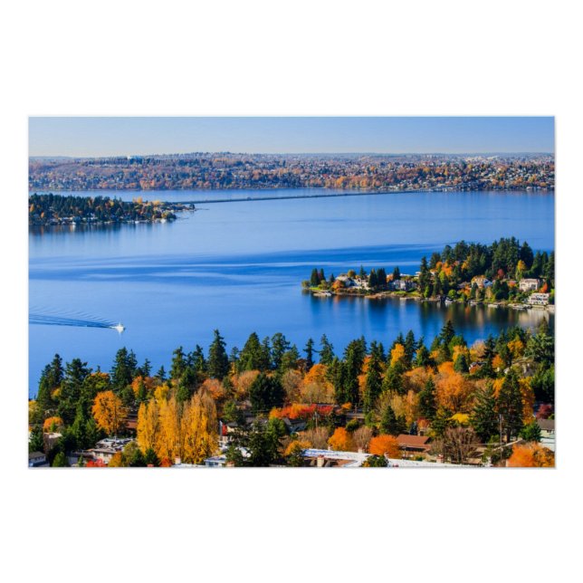 Splendid colors of fall at Bellevue Poster (Front)