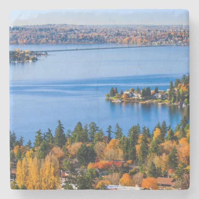 Splendid colors of fall at Bellevue Stone Coaster (Front)