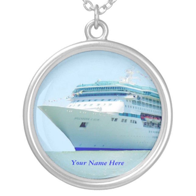 Splendid Cruise Ship Custom Necklace (Front)