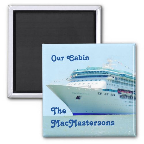 Splendid Cruise Ship Stateroom Door Marker Magnet