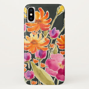 Splendid Gathering - Pink and Orange Flowers iPhone X Case