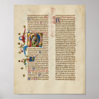 Splendid Illuminated Manuscript Poster