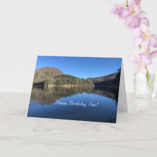 Splendid Lake Scenery, Son, Birthday Card. Card
