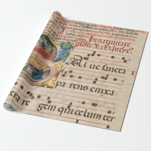 Splendid Medieval Music Manuscript Wrapping Paper