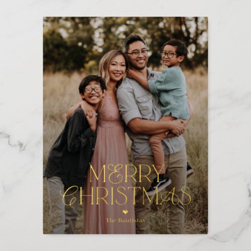 Splendid Mix FOIL Merry Christmas Card Postcard