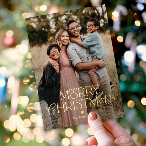 Splendid Mix FOIL Merry Christmas Photo Card