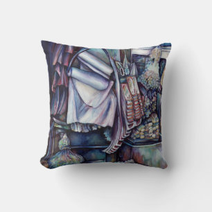 Splendid Tekka Centre's Specials, Singapore Throw Pillow