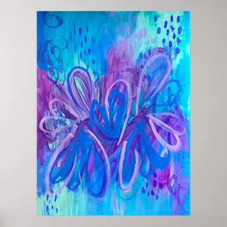 Splendor Colorful Abstract Painting Print
