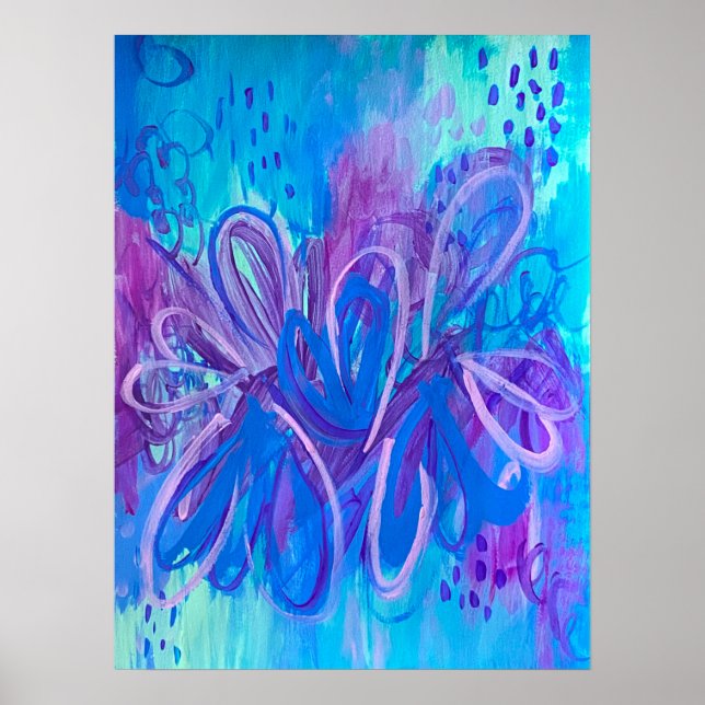 Splendor Colorful Abstract Painting Print (Front)