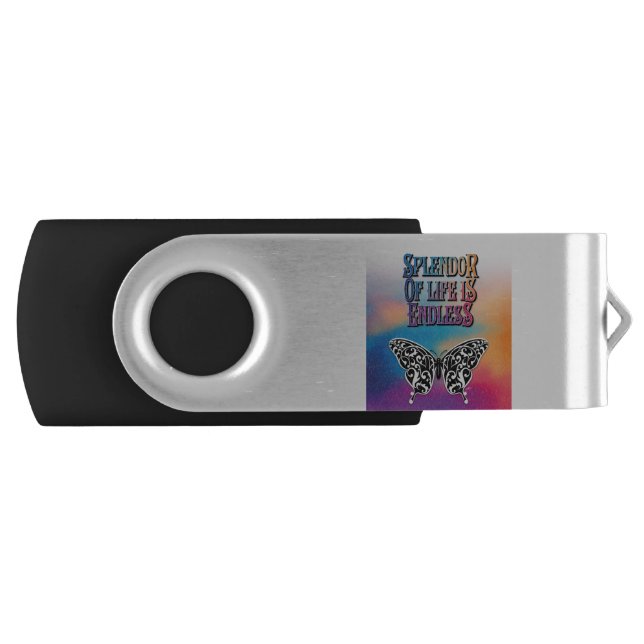 Splendor of Life with Butterfly Flash Drive (Front)