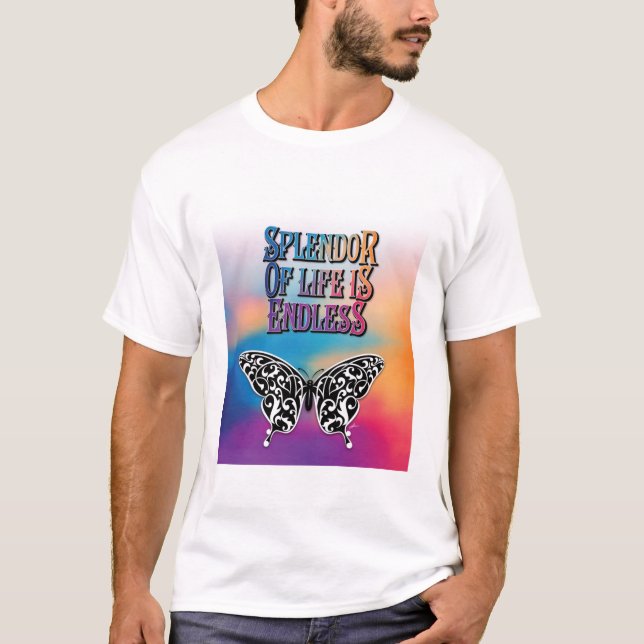 Splendor of Life with Butterfly T-Shirt (Front)