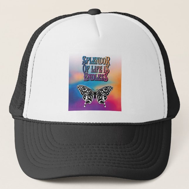 Splendor of Life with Butterfly Trucker Hat (Front)