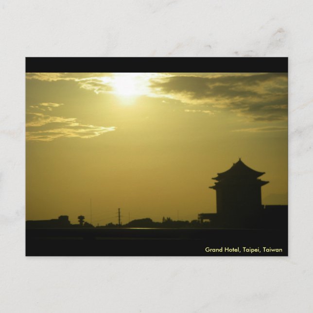 Splendor Sunset/Greetings from Taiwan Postcard (Front)